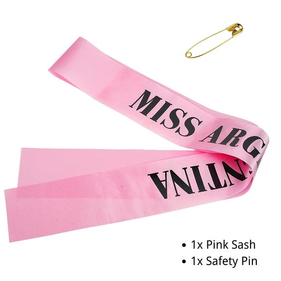 Miss Dead Receptionist Sash Accessoriess Prop For Halloween Argentina Costume🐟 - Picture 2 of 7